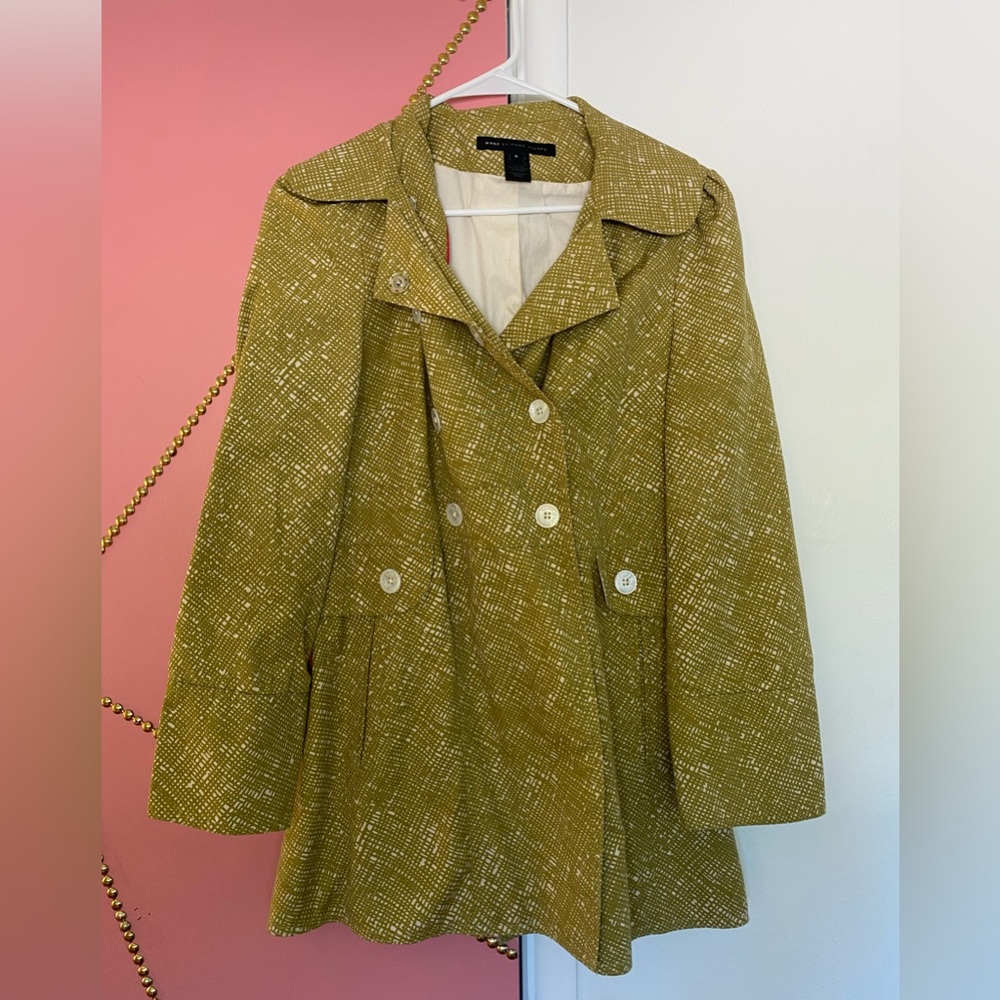Marc Jacobs olive green trench coat